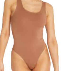 HUNTER & Brown Body Suit Nude Size Large